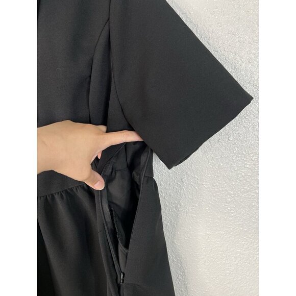 Pomander Place Tuckernuck Dress XL Black Arnelle Dress Classic Black Preppy NEW - Picture 9 of 16